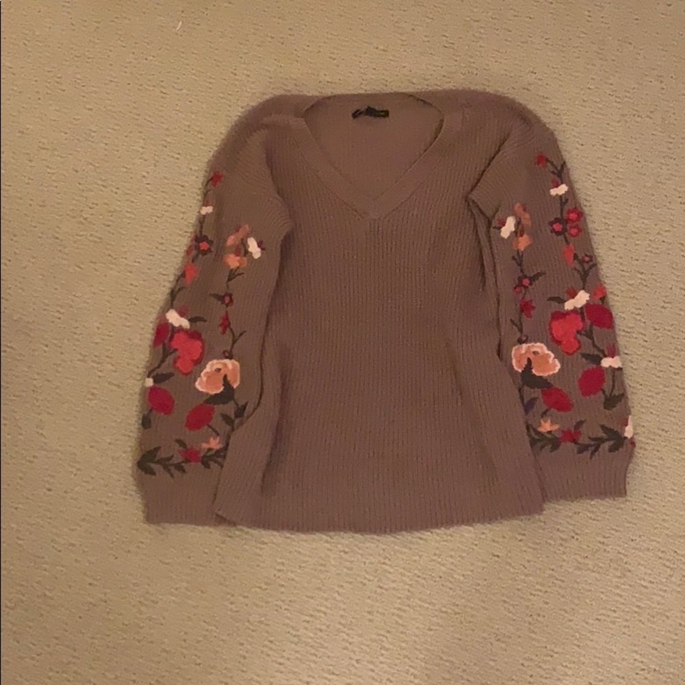 mauve sweater